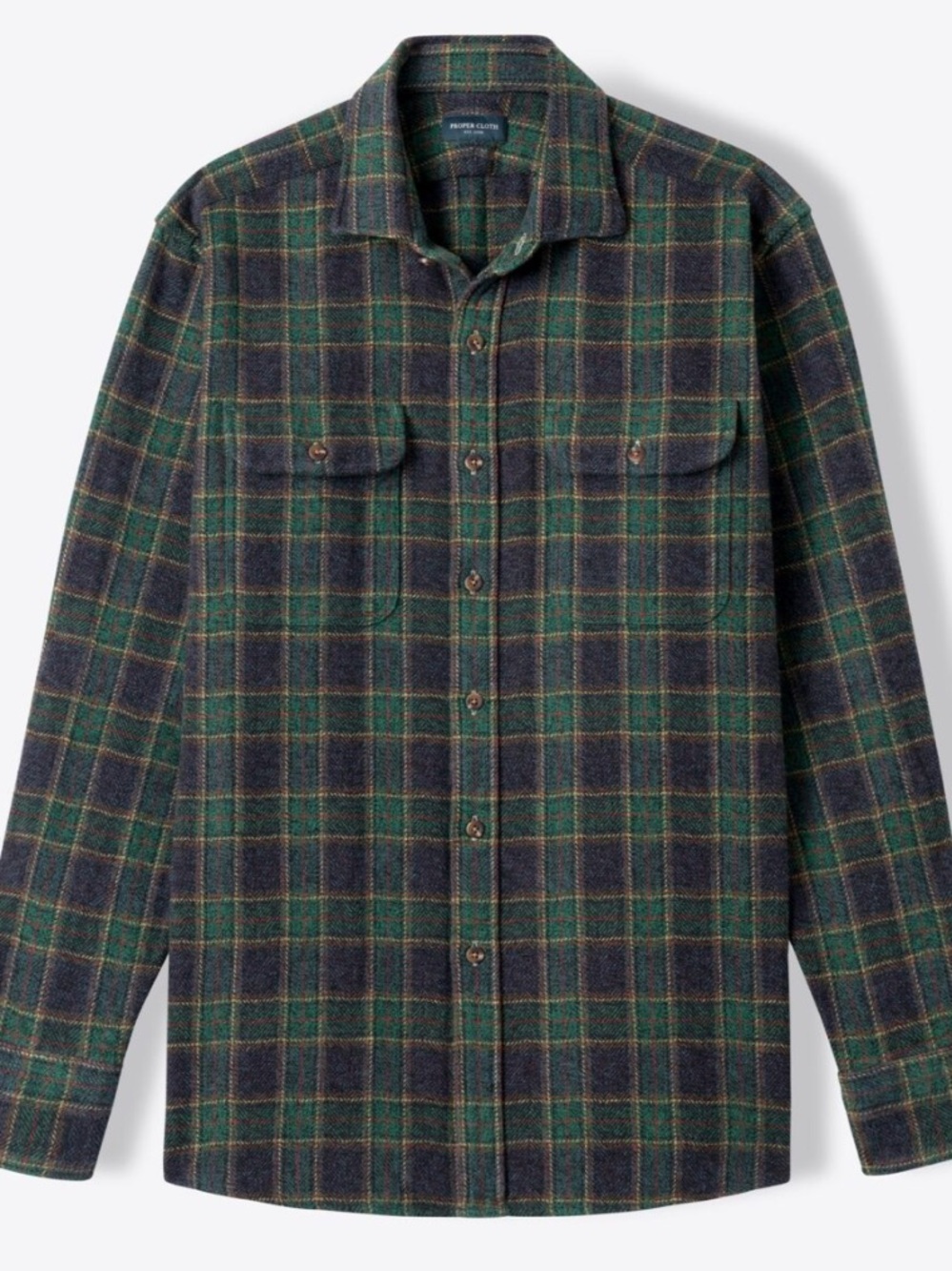 Proper cloth The Japanese Low Twist Shirt Large L Cotton
